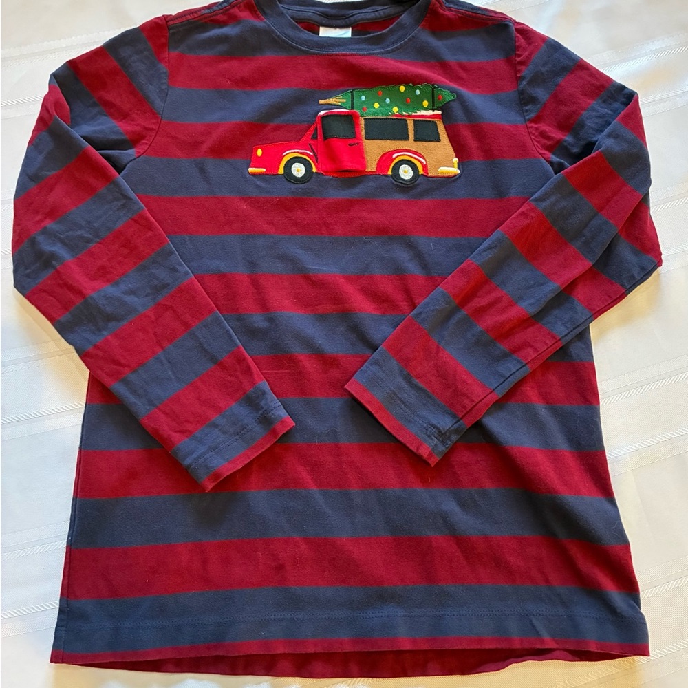 Hanna Andersson  Red and Blue Kids Shirt with Car and gnome Design 140 (10)